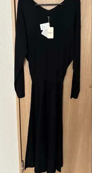 메틀리제 미사용 롱 니트 원피스 블랙