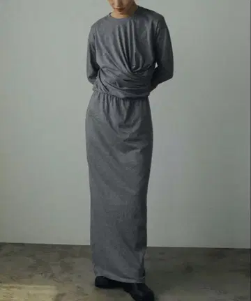 새상품 anuke 롱 원피스 그레이 38