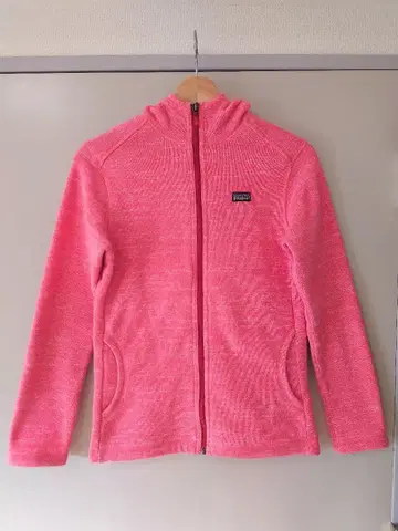 플리스 자켓 핑크 풀 집업