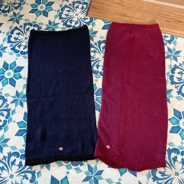 실크 100% 넥워머 2개 세트