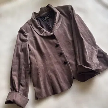 가을 겨울용 Leilian 브라운 테일러드 자켓