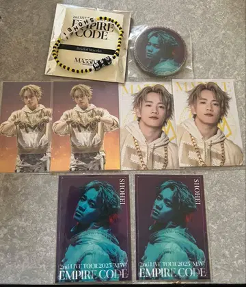 MA55IVE 우라카와 쇼헤이 캔뱃지 비즈 팔찌 사진 카세트 익명 배송