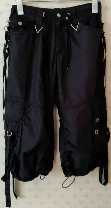 R-London 블랙 카고 팬츠 알런던