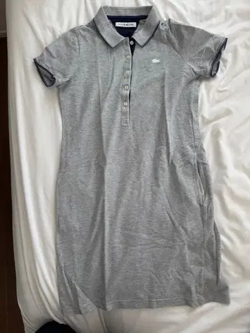 LACOSTE 그레이 폴로 원피스