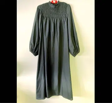 롱 원피스 얇은 소재 긴팔