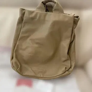 CAMPER 베이지 가죽 백팩