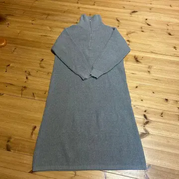 빔즈 니트 원피스 그레이