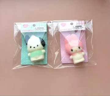 산리오 플로키 마스코트 홀더 포차코 마이멜로디 세트