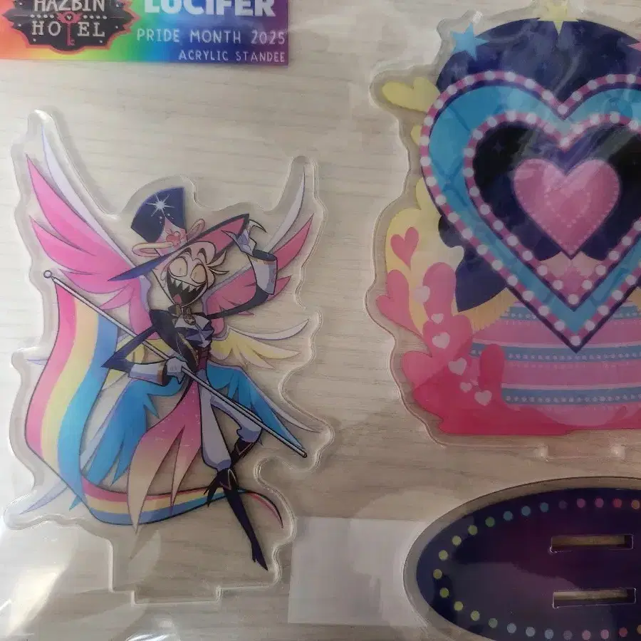 Hazbin Hotel Lucifer Pride acrylic stand on Bunjang Global Site.