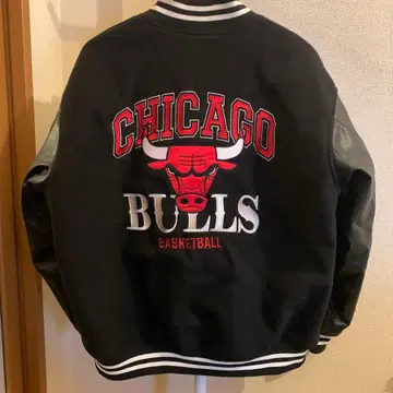 CHICAGO BULLS 바시티 자켓 블랙 택 포함 미사용 새상품