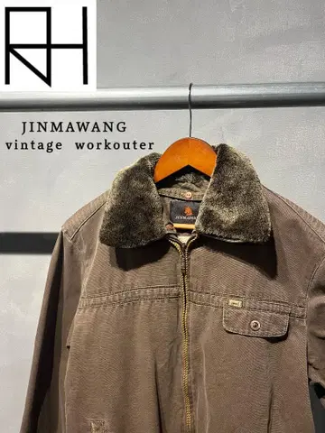 [ 구제 의류 ] JINMAWANG 워크 아우터 브라운