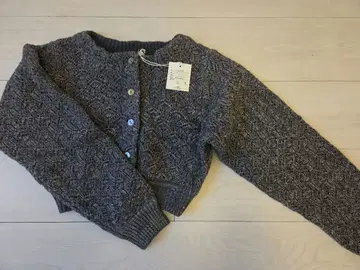 데이시 그레이 긴팔 라메 가디건