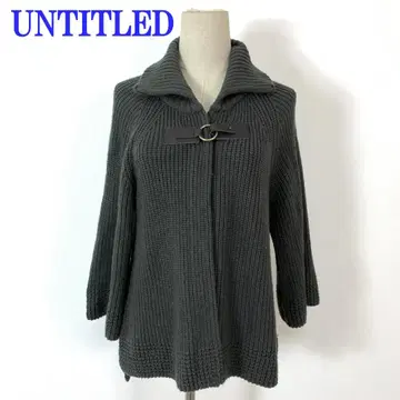 언타이틀 7부 소매 니트 가디건 그레이 울 나일론 3 C4773