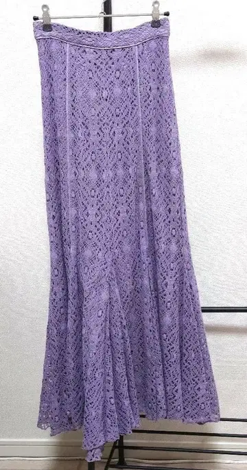 프레이 아이디 레이스 플레어 스커트 택 포함 새상품 퍼플