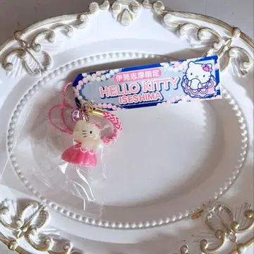 초레어 지역 한정 키티 미에현 이세시마 펄 핑크 끈 스트랩