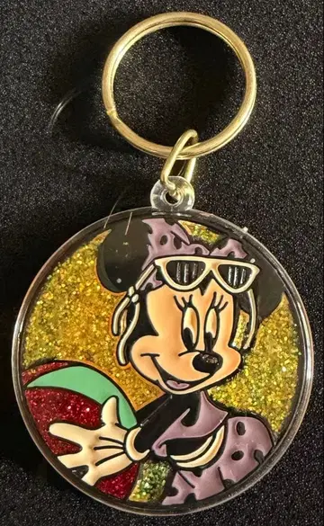 미니 글리터 키링 빈티지 디즈니 레트로