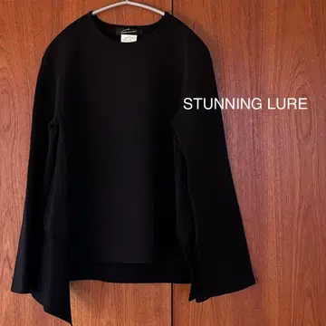 STUNNING LURE 스터링 루어 블랙 어시멘틀리 니트