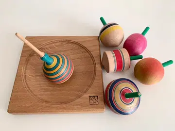 클라우스 메더 보넬룬 팽이 돌리기 트레이 팽이 팽이 세트