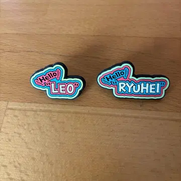 BE FIRST Leo & Ryuhei 실리콘 핀 배지 세트