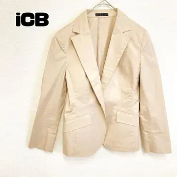 봄/가을 활약 아이씨비 베이지 자켓 면 스트레치 1 버튼