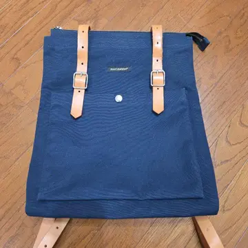 마리메꼬 캔버스 가죽 EPPU BAGS 백팩 네이비