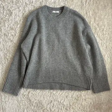 갤러리 바이 이번 시즌 25AW 파인 울 크루넥 풀오버 그레이