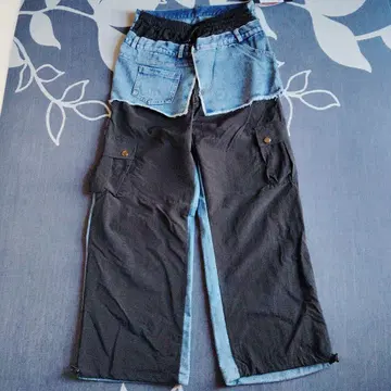 데님 절개 팬츠, 택 포함 미사용