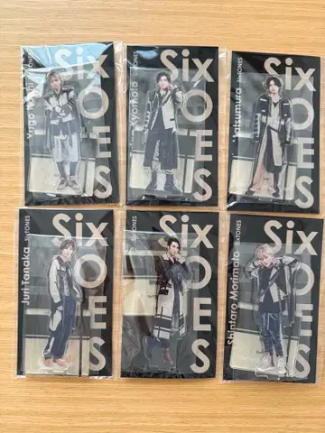 SixTONES 아크릴 스탠드 6체 세트
