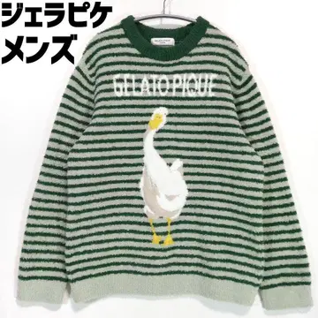 젤라또피케 남성용 베비모코 오리 보더 풀오버 젤라피케 홈웨어