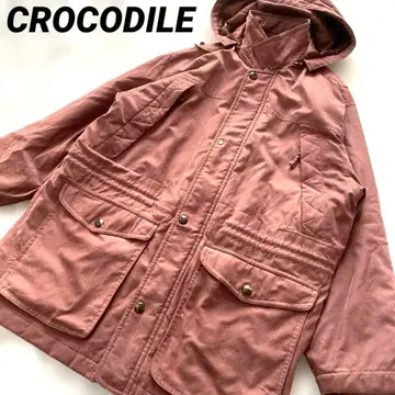 [ CROCODILE ] 다이아 퀼팅 빈티지 M 롱 코트