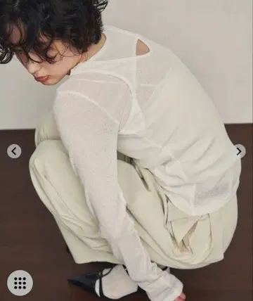 Trish 시어 골지 레이어드 스타일 2WAY 풀오버