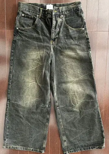 BlessU 블랙 데님 팬츠