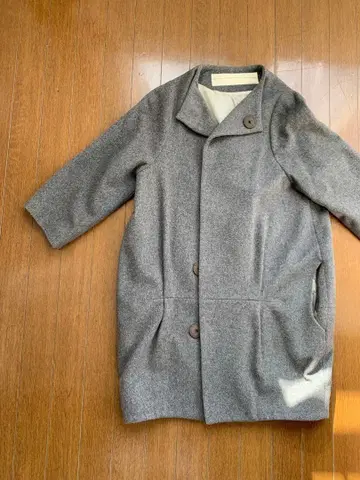 암비덱스 nitca 그레이 롱 코트 F 사이즈 울 캐시미어 혼방