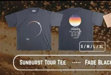 Suchmos Sunburst Tour Tee - Fade Black