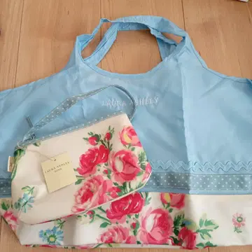미사용 새상품 LAURA ASHLEY 플라워 프린트 에코백