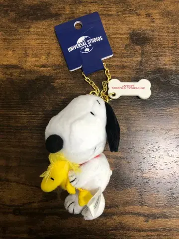 USJ 스누피 마스코트 키체인 스누피&우드스탁