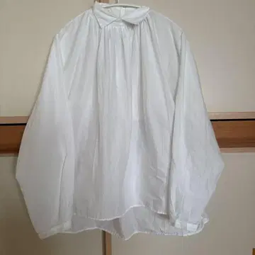 mizuiro ind 화이트 코튼 긴팔 셔츠