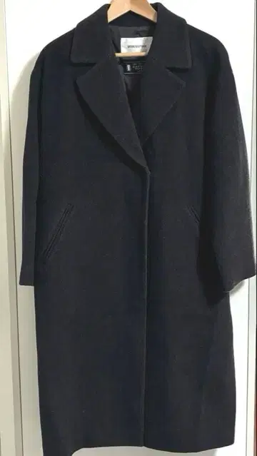 내추럴 뷰티 베이직 롱 코트 다크 그레이