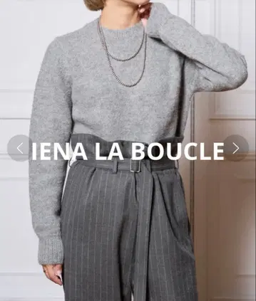 IENA LA BOUCLE Anta 알파카 크루넥 풀오버 23AW