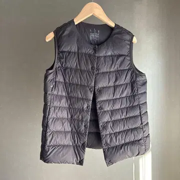 UNIQLO 블랙 다운 베스트 M