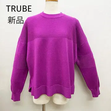 TRUBE 새상품 2025 신상 니트탑 로얄 블루