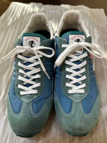 PATRICK 여성용 스니커즈 파랑/그린 스웨이드