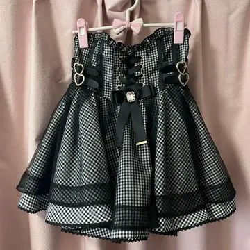 LIZLISA 리즈리사 레이스업 코르셋 라이크 치마바지