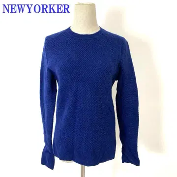 뉴요커 긴팔 니트 네이비 네이비 컬러 울 100% M C4782
