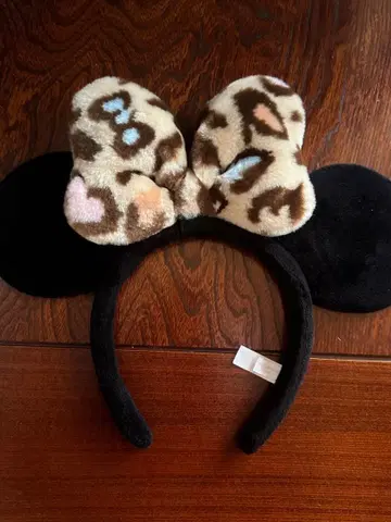 미니 마우스 레오파드 무늬 머리띠 디즈니