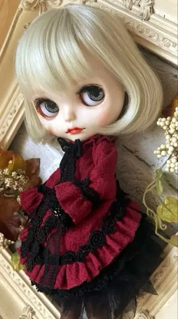 브라이스 아웃핏 빨간색 고딕 버슬 드레스 #480