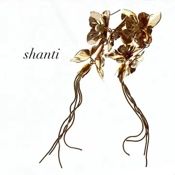 꽃 모티브 골드 롱 귀찌 웨딩 액세서리