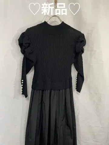 새상품 니트 원피스 블랙
