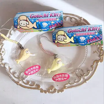 헬로키티 족자 스트랩 토바 수족관 한정판 듀공 2종 세트