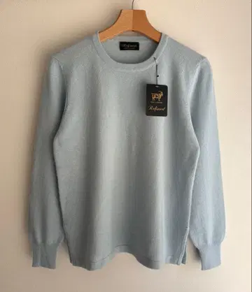 [ 미사용 새상품 ] 캐시미어 100% 스웨터 M 스카이블루